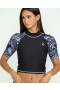 Dames Paradise Dreamer Mock Neck Rashguard - Zwart | Volcom Rashguards