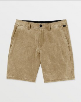  Heren Stone Faded Hybrid Shorts - Donker Kaki | Volcom Shorts