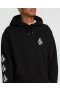  Miesten Iconic Stone -huppari - musta | Volcom-hupparit ja -collegepaidat