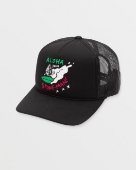  Miesten taiteilija Drew Toonz Trucker -hattu - musta | Volcom-hatut