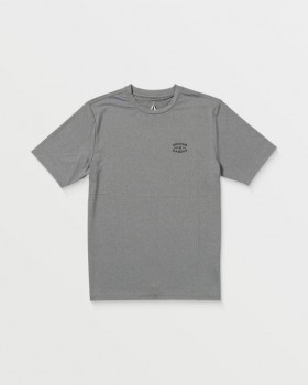  T-shirt de surf homme à manches courtes et amples - Gris chiné | Volcom Rashguards