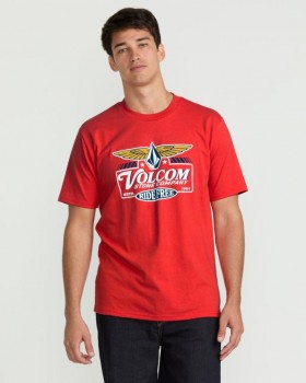  T-shirt à manches courtes pour homme Revel - Rouge piment | Volcom T-shirts et débardeurs