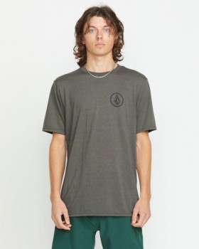 T-shirt à manches courtes pour homme Stone Tech - Gris anthracite chiné | Volcom T-shirts et débardeurs