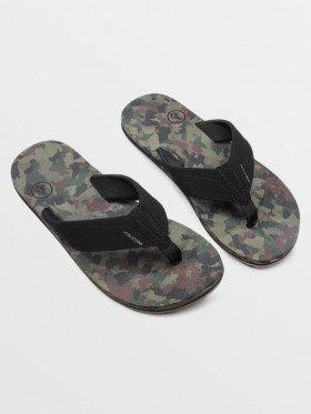  Sandales Victor pour homme - Camouflage foncé | Sandales Volcom