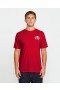  Herren-T-Shirt mit neugieriger Katze, Kurzarm – Rot mit Schleife | Volcom T-Shirts & Tanktops