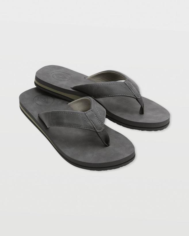 Men Victor Sandals LX Sandals - Grey Vintage | Volcom Sandals